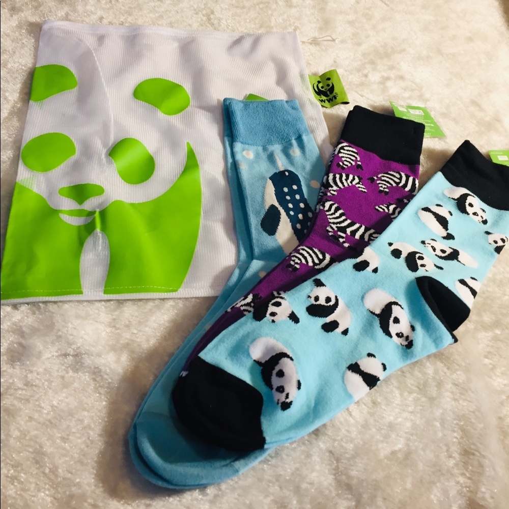 Cute Set of 3 Wildlife Socks